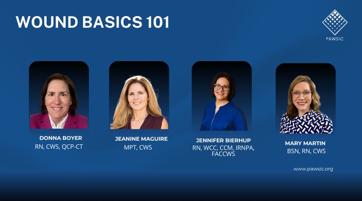 Wound Basics 101 with faculty Donna Boyer, Jeanine Maguire, Jennifer Bierhup, and Mary Martin